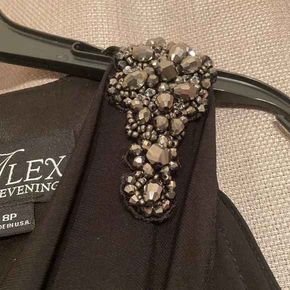 Black 8Petite Alex Evening Dress - Picture 3 of 8